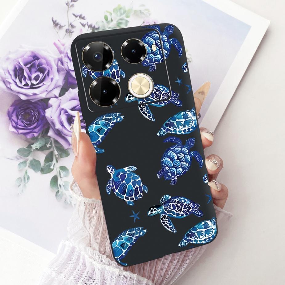Für Infinix Note 40 40X 5G Hülle X6852 Neue Schmetterlingsbemalte Abdeckung Weiche Silikonhülle Für Infinix Note 40 Pro Plus Note40 X Hülle