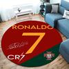 CR7 Cristiano Ronaldo Round Area Rug,Carpet Rug for Living Room Bedroom Sofa Playroom Decor,Non-slip Floor Mat