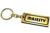 Majesty Gold Black Double Ring Acrylic Original Keychain Handlebar Accessory A-533-1 & (125, 250, 400) - Exterior, Seat, Mirror,