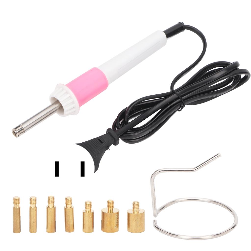Hot Fix Applicator with 7 Tips Iron Rings 15W Quick Heating Semi Automatic Energy Saving DIY Hot