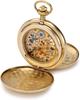 Charles Hubert Men's Pocket Watch, Mechanical Hand-Wound Skeleton, 3904-G