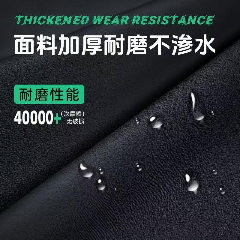 Motorcycle Rain Suit Men Women - Detachable Hood Reflective Stripes Breathable Mesh Lining Heavy Protection