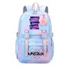 Girls Kpop Hunters Rumi Zoey Mira Printed Backpack Student School Travel Large Capacity Bag