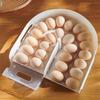 U Shape Refrigerator Eggs Holders With Rolling Design 2 Layer Clear Kitchen Storage For Holders And Restaurant