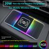 Car Fast Wireless Charger Mat 20W Power NonSlip Charging Pad Dashboard and Console Accessory