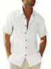 Hawaiian Retro Style High Sense Loose Beach Shirt Jacket Seaside Vacation Versatile Short Sleeve Flower Shirt Men'S Trend