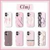 Husă de telefon roz de lux Clmj cu aripi pentru iPhone 17 16e 16 15 14 13 12 11 X XS XR XSMAX 7 8 Air Pro Max Plus Capac Spate Strat Dublu