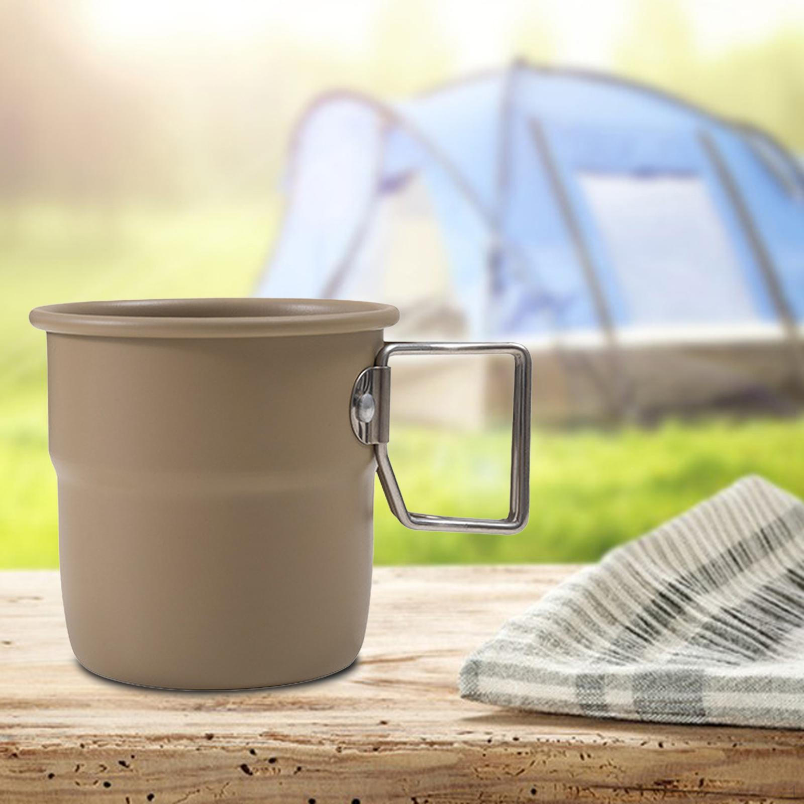 

Coffee Mug Milk 300 Ml Cup Tea Morning Water for Backpacking Holidays Kitchen хакі