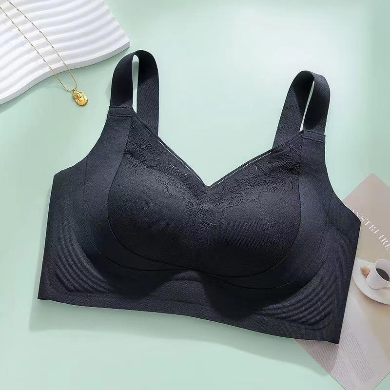 Women Plus Size Full Cup Thin Seamless Bra Reduce Bust Size Adjusting Underwear