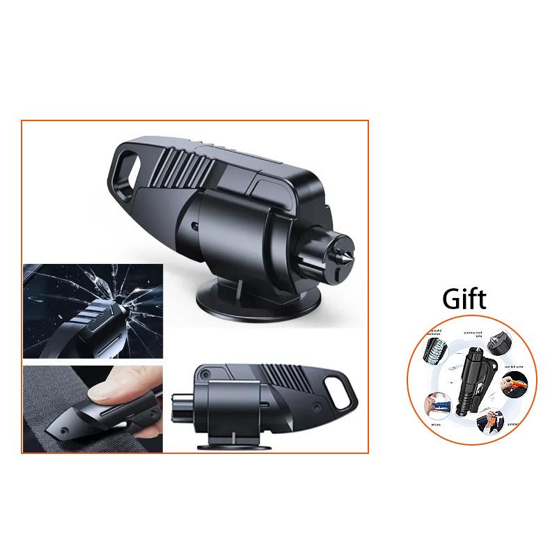 Car Window Breaker Safety Hammer, Emergency Escape Tool with Seatbelt Cutter for Car Rescue, Black/Red Optional
