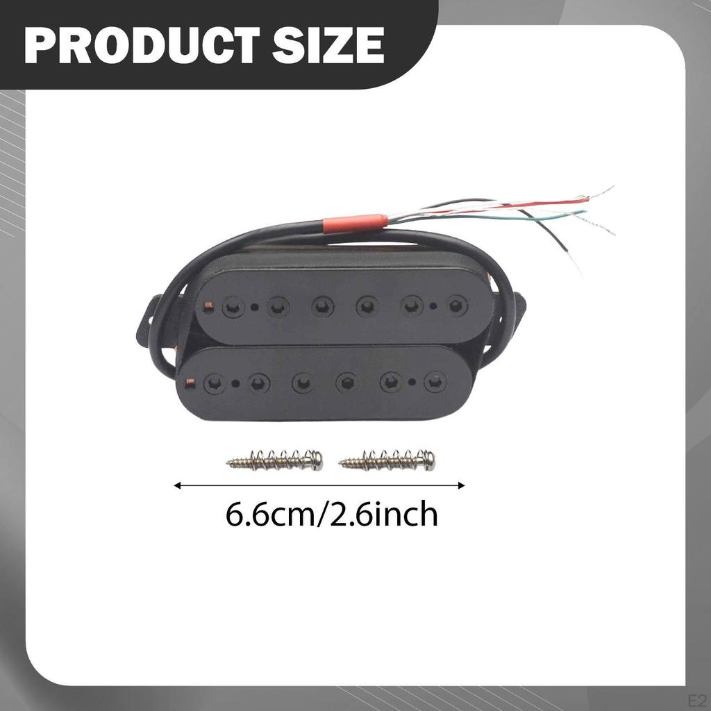 Humbucker Tonabnehmer für E-Gitarre, Vierleiterkabel, Doppelspule, DIY Ersatz