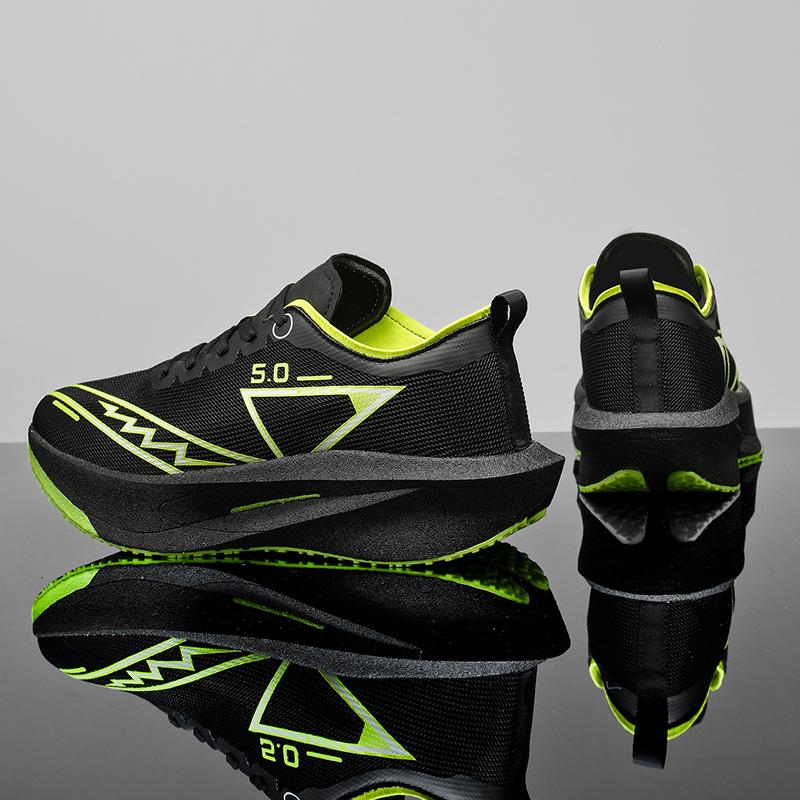 Air Cushion Jogging Shoes Running Shoes Carbon Board Marathon Men Athletic Breathable Lightweight Women S Nonskid Athletic Shoes 36