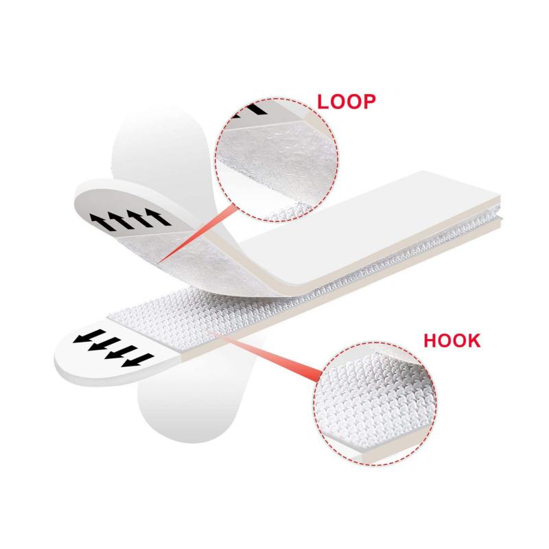 Customized Nylon Seamless Hook and Ring for Fixing Picture Frames Self-adhesive Seamless Hook and Ring Tape Without Any Marks