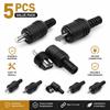 5Pcs 22mm Mount Hole Distance HiFi Audio Male Female Socket  Lamp Signal Transmission