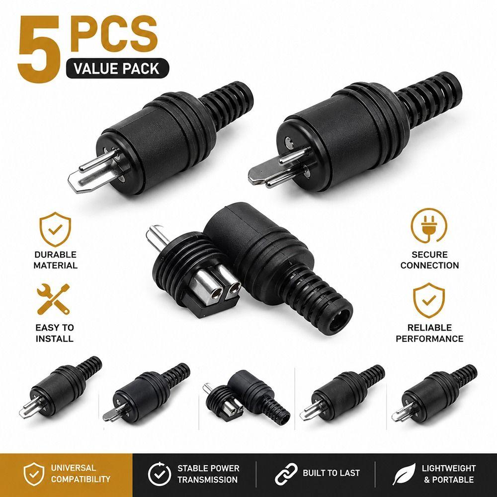 5Pcs 22mm Mount Hole Distance HiFi Audio Male Female Socket Lamp Signal Transmission