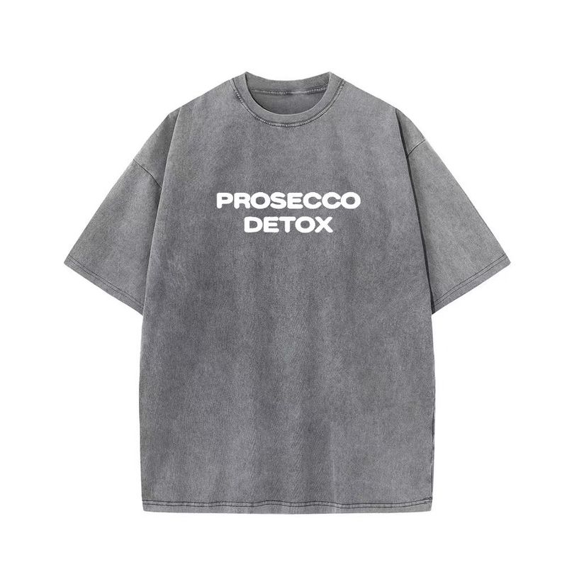 

Fashion Letter Print T-shirt Loose Casual Top Printed Letter Cotton T-shirt Top Gray + White XL