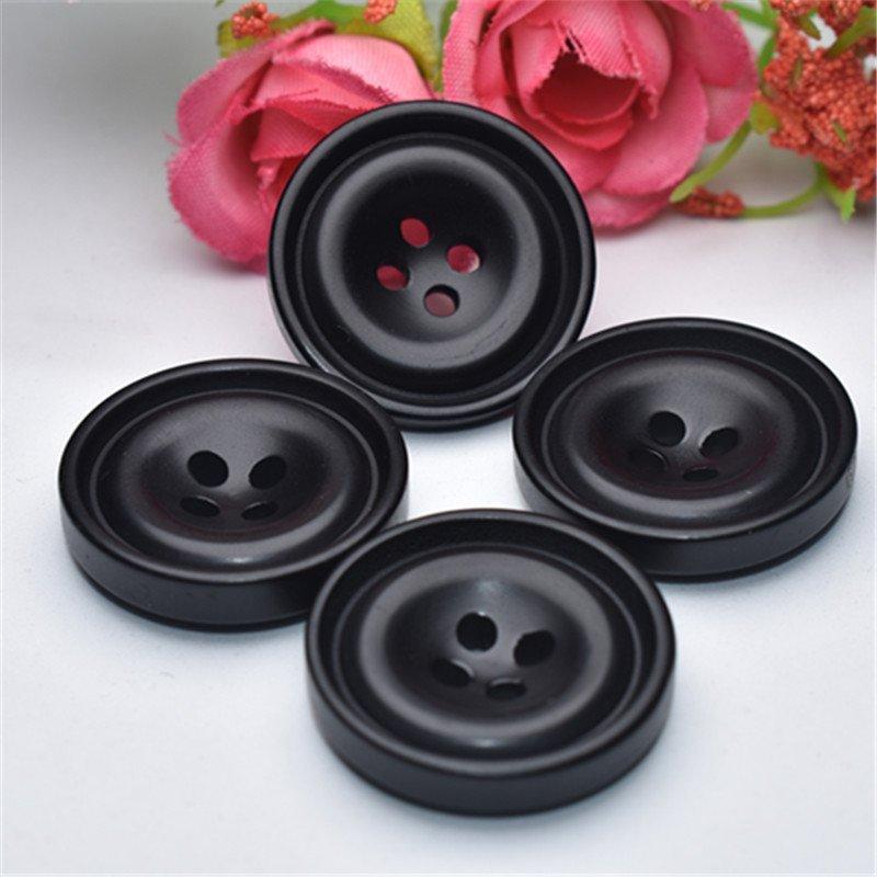 10 Buc. Nasture Negru Rotund Nasture Costum High-End Bărbați și Femei Nasture Palton Nasture Haine Nasture Jachetă Nasture Lână