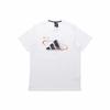 Adidas Logo Print Athletic Style Crew Neck Short Sleeve T-Shirt Men’s White