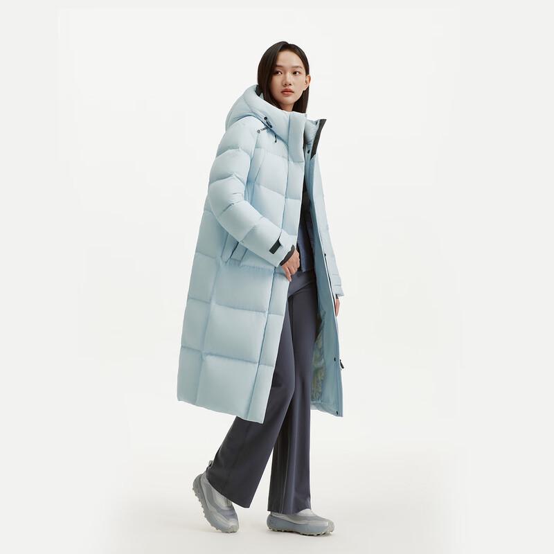 Tanboer Women's Long Hooded Down Jacket