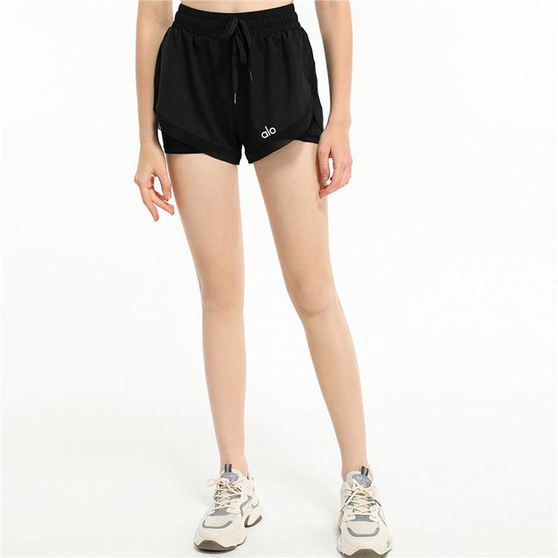 

Шорти Alo Yoga Slim Fit для велоспорту та йоги, довжиною три чверті: Вільний, Дихаючий та Ідеальний для Фітнесу Small
