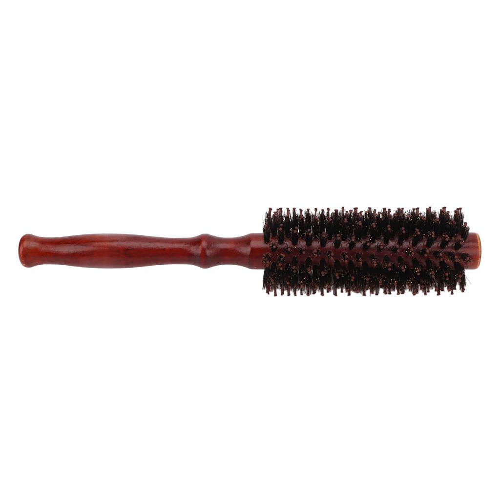3pcs Round Hair Brush Small High Temperature Resistant Round Curling Styling Hair Brush with Wooden Handle for Home