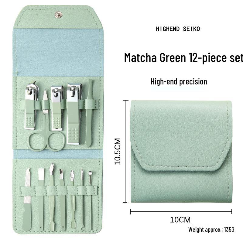 German Precision Stainless Steel Nail Clipper & Scissors Kit for Manicure & Pedicure