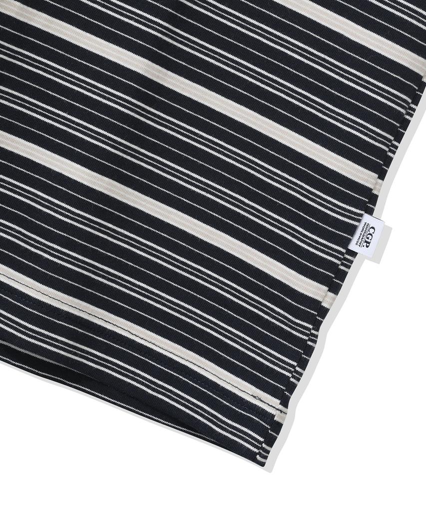 CGP Multi-Stripe Short-Sleeve T-Shirt - Dark Navy