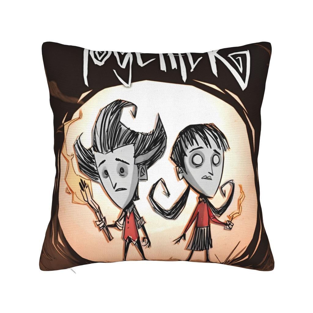 Don't Starve Characters Pillowcase Print Polyester Cushion Cover Decorative Survival Game Throw Pillow Case Cover Seat Zippered