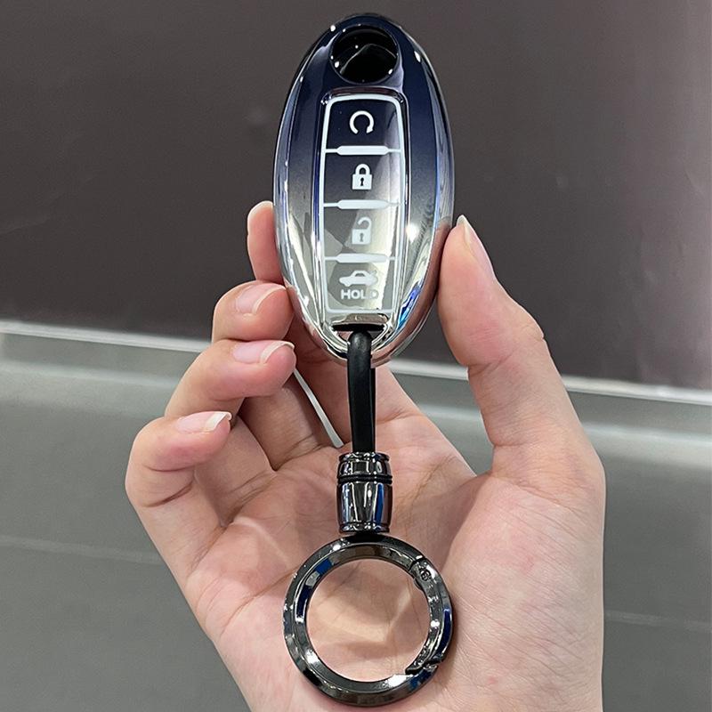 Nissan 14th Gen Key Case for Sylphy, Teana, Qashqai, X-Trail, Tiida, Bluebird, Terra, Murano - Car Shell Buckle Accessories