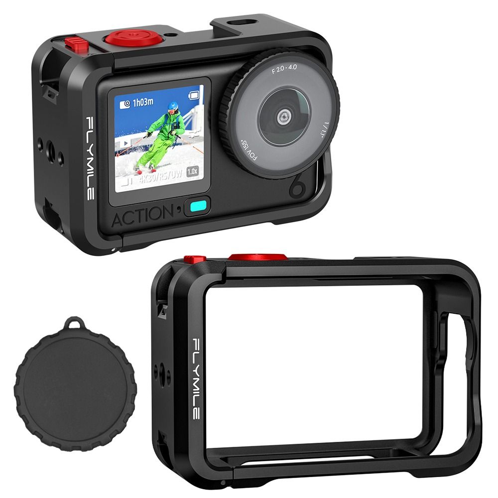 Aluminum Alloy Metal Cage Camera Frame for DJI Osmo Action 6 Action Camera Accessories
