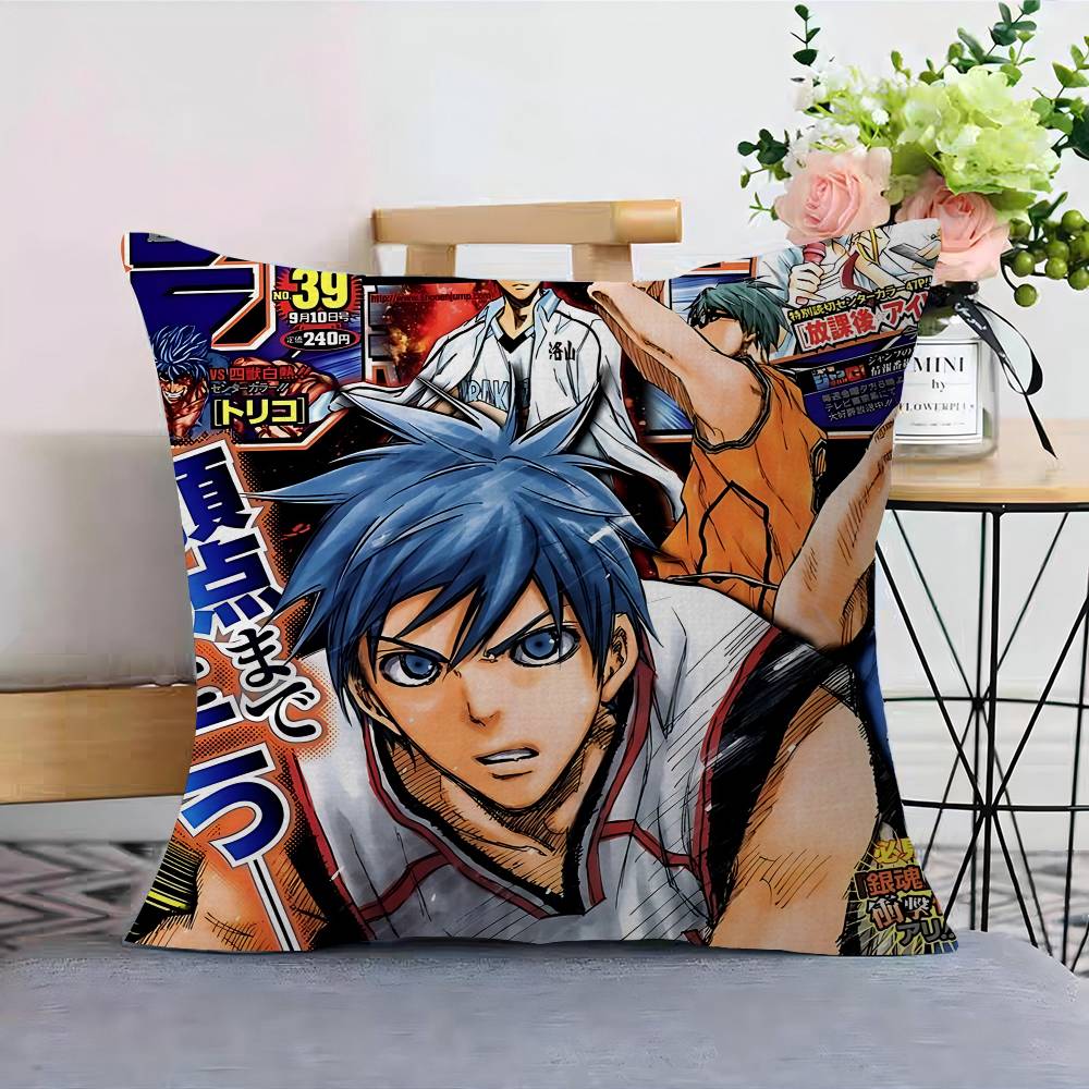 Anime KKuroko No Basket Basketball Cushion Cover Inches Farmhouse Decor Home Throw Pillow Covers For Couch Decorations