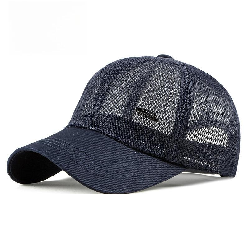 Unisex Breathable Full Mesh Baseball Cap Summer Lightweight Trucker Hat Sun Protection Outdoor Sports Peak Cap for Men Women