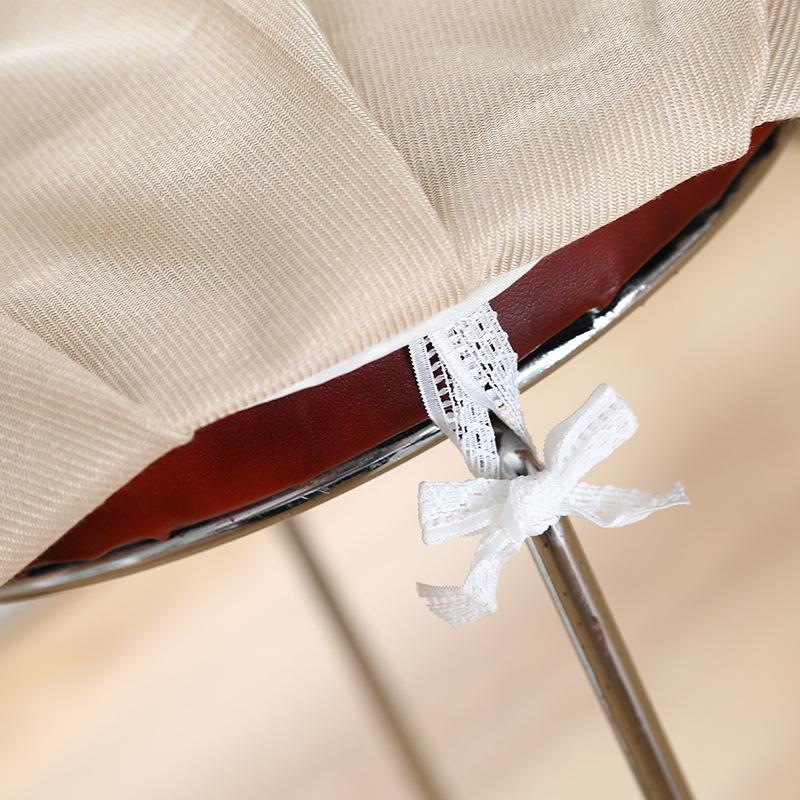 Chair Bench Round Stool Cushion Seat Cover Round Stool Cover Cover Cushion Seat Cover Makeup Stool Seat Cover Home European Style