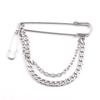 Trend Retro Chain Pin Brooch Street Punk Tide Cool Street Fashion Metal Decoration Punk Hip Hop Clothing Men Accessorie
