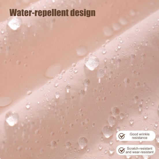 Open Flat Makeup Bag Travel Cosmetic Bag with Padded Handle Large Capacity Toiletry Bag with Brush Pouch for Business Trip Vacation