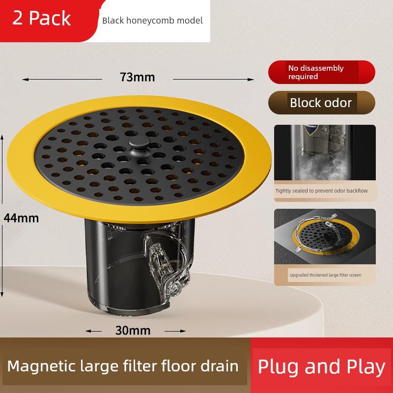 Floor Drain Deodorizer Cover, Universal for Bathrooms, Anti-Odor Device for Drains, Stainless Steel, Prevents Insects, Suitable for Kitchens
