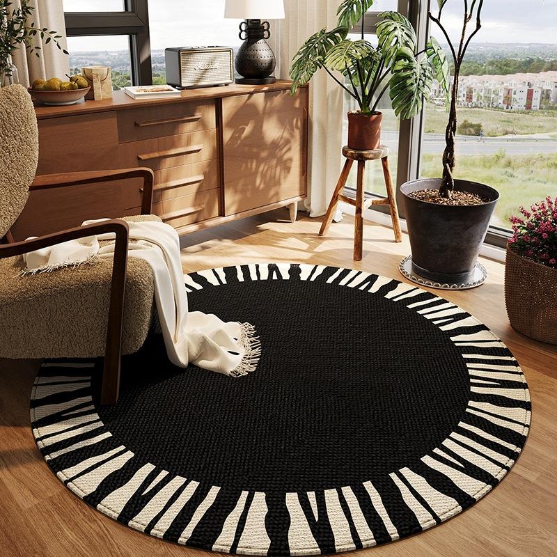 

Circular Carpet Bedroom Bedside Carpet Dressing Room Dressing Table Anti Slip Pad Dirt Resistant 60 * 60cm