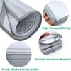 Flexible Air Conditioning Ventilation Hose Cover Thermal Insulated Sleeve for Exhaust Pipes Adjustable Straps Included