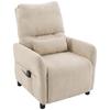 Relax Armchair With Heat Vibration Massage And Reclining Function Beige