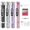 Digital Display Nail Drill Machine Rechargeable Nail Polisher Safe Electric Nail Sander Manicure
