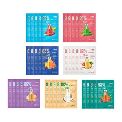 Talks Vegan Squeeze Sheet Mask Bundle Set - 7 Types