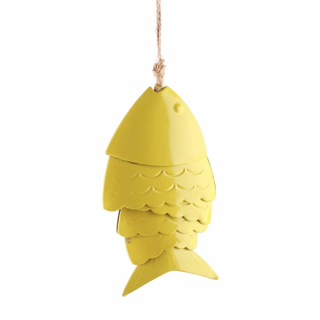 Campanelli Eolici Colorati a Forma di Pesci Koi Artigianato in Metallo Decorazioni da Appendere all'Esterno Sottotetto Campanello Eolico a Forma di Pesce