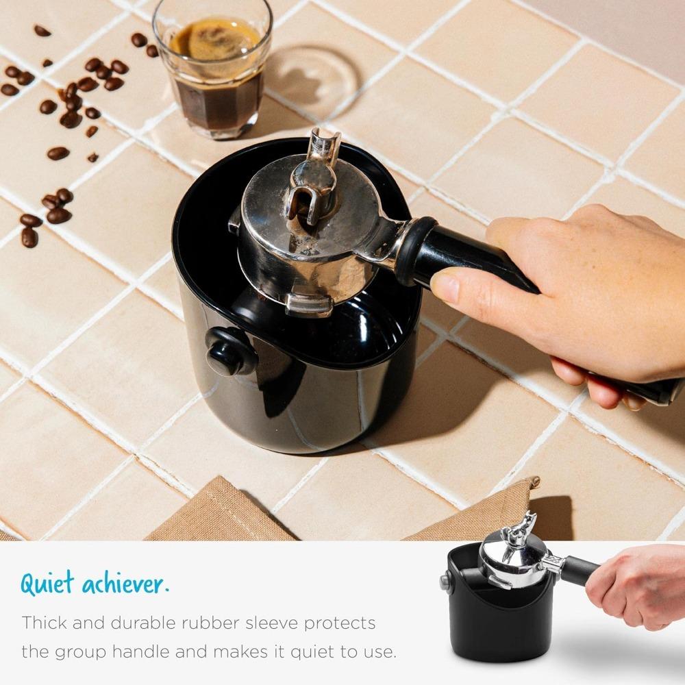 Mini kbelík na mletou kávu, vyklepávací box, zesílený plastový domácí kávový kulatý kbelík na prášek, přijímací organizér