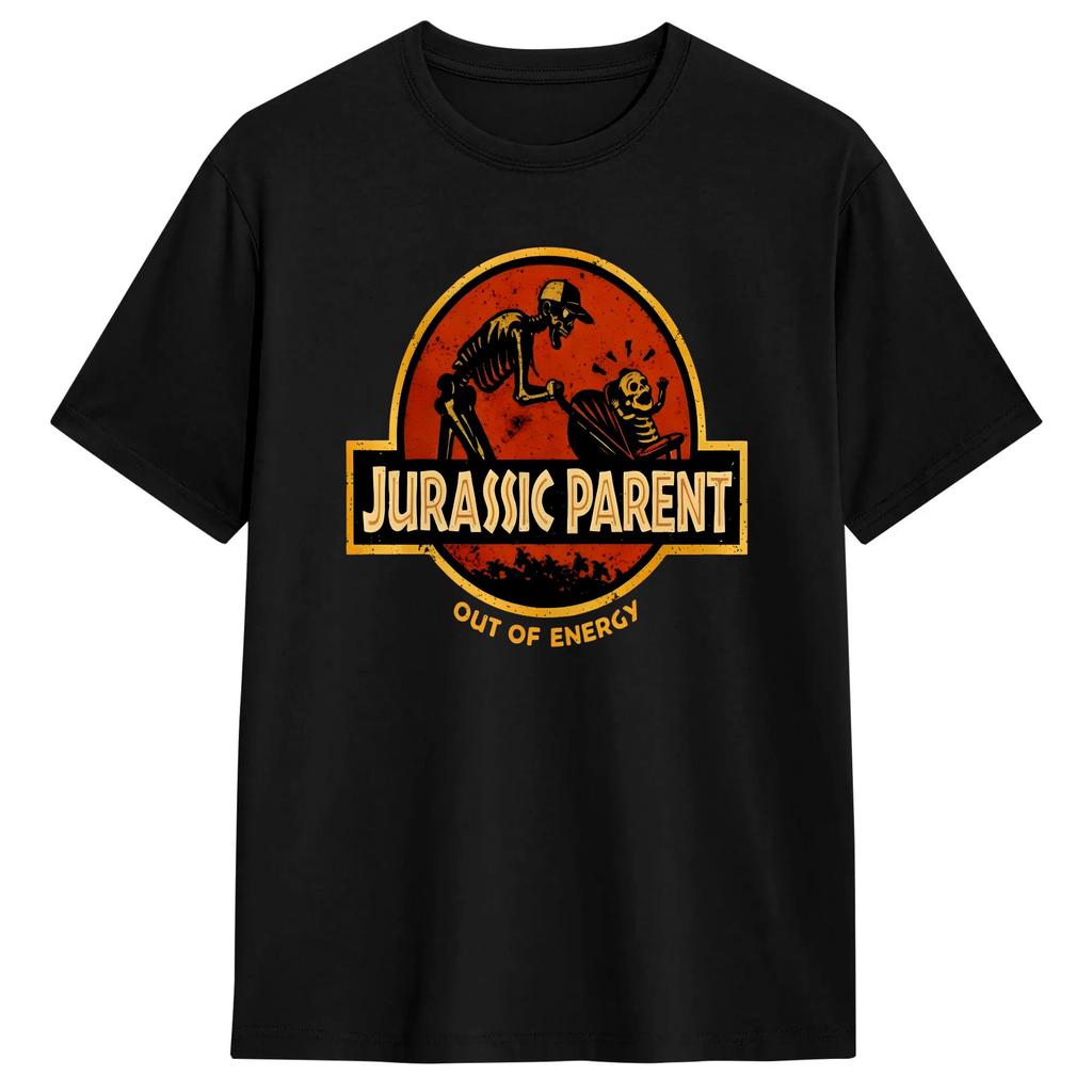 Jurassic Dad Pesca Dolore Trova un Modo Divertente Sarcastico T-shirt Scheletro Estate Harajuku T-shirt Cotone Girocollo Taglie Forti Top