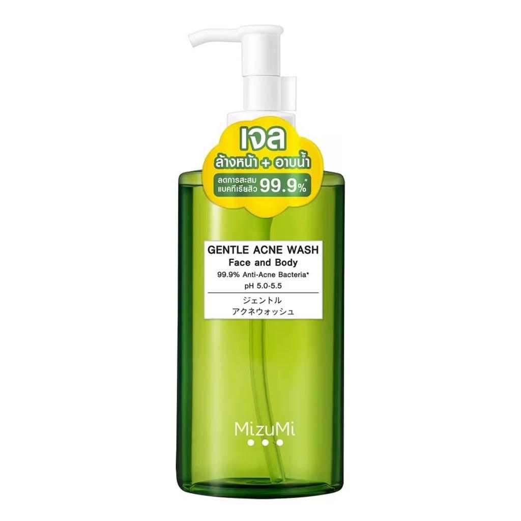 

Мягкое средство для умывания от угрей MizuMi, для лица и тела, 200 мл. 200 ml.