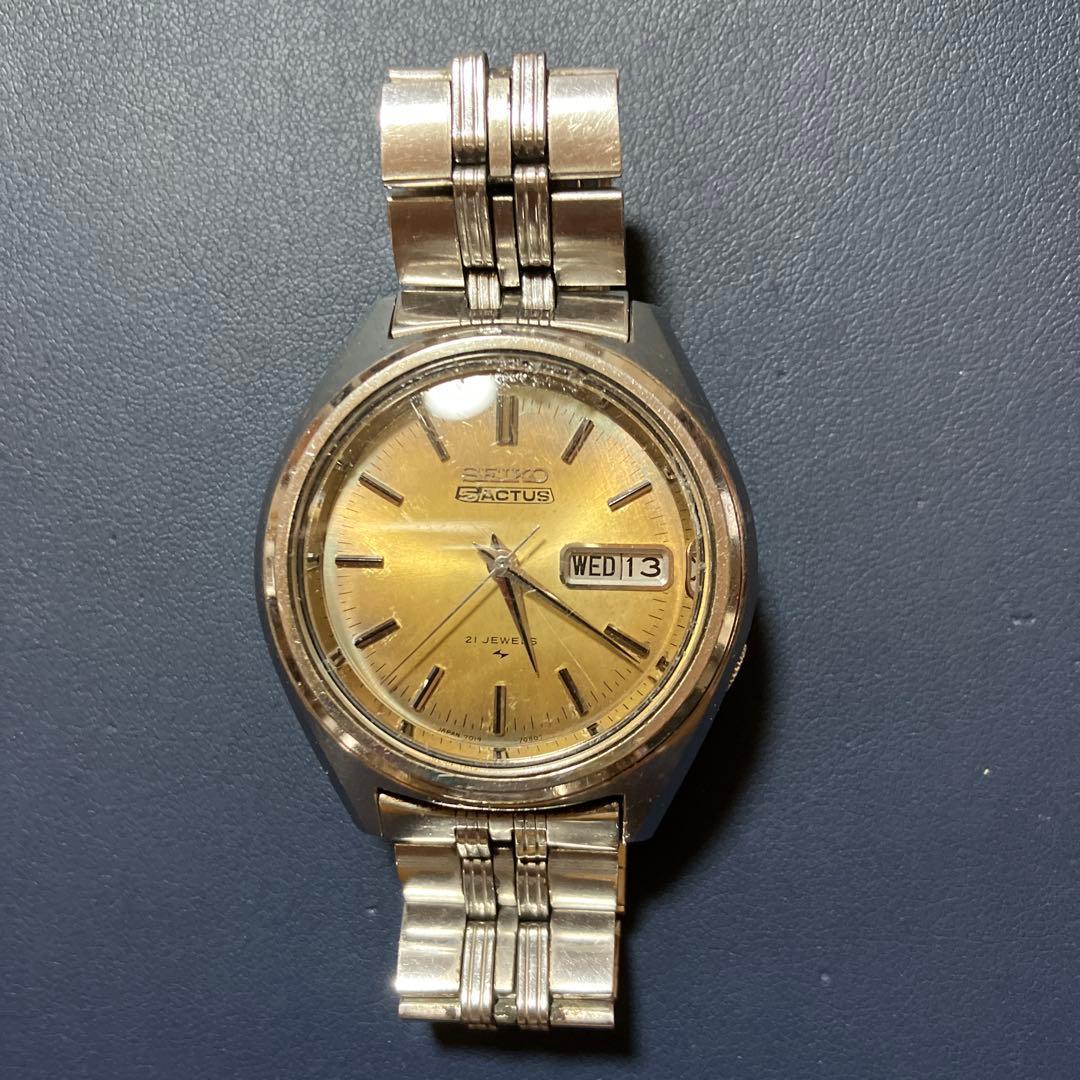 SEIKO Cactus automatic watch gold