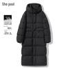 Tachi Women's 90% Down Hooded Mid-Length Winter Jacket