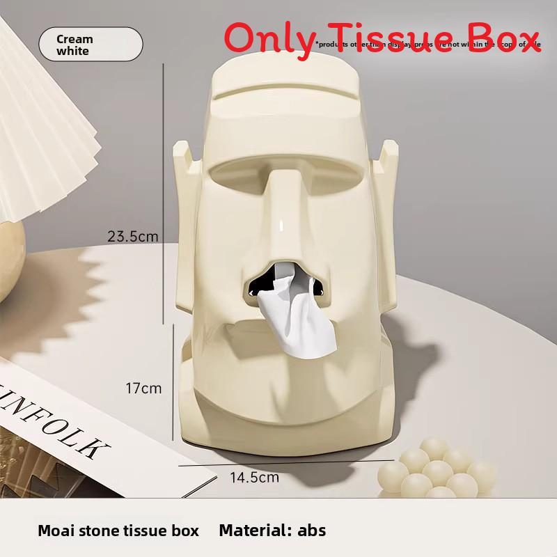 Elegant Plastic Tissue Storage Box With Builtin Spring Mechanism For Bathroom And Dining Room