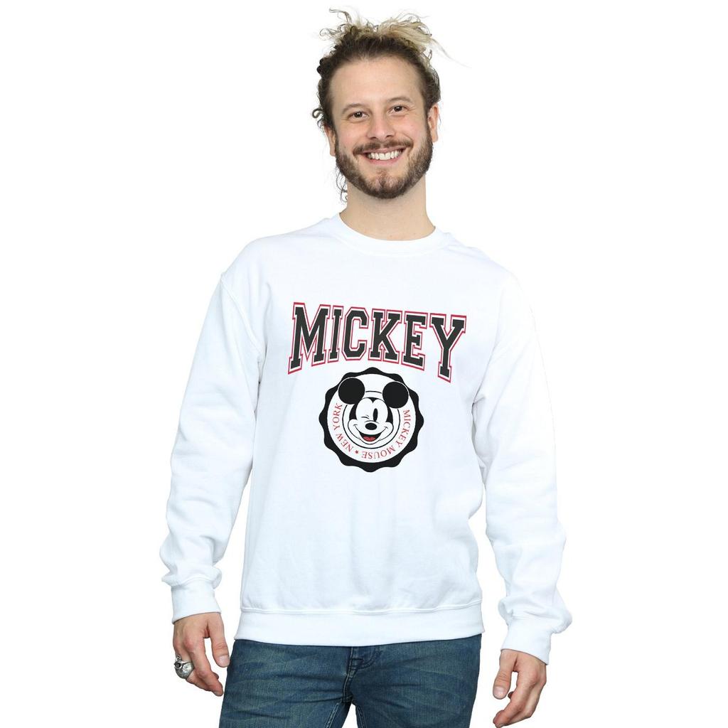Disney Mens Mickey Mouse New York Seal Sweatshirt
