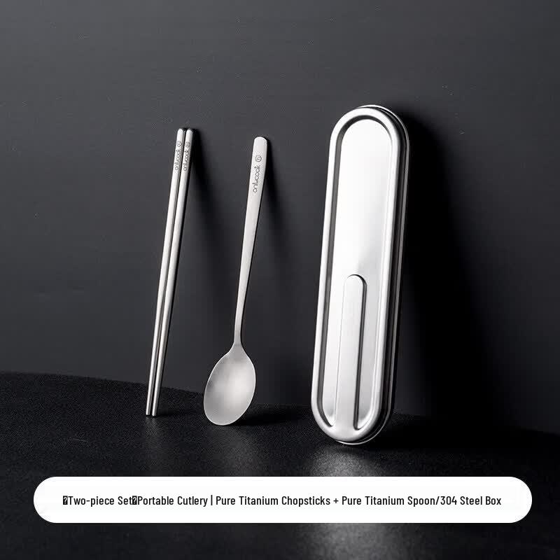 Portable Kids Chopsticks & Spoon Set